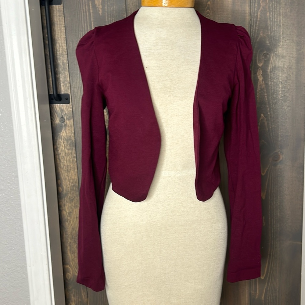 Burgundy lightweight blazer